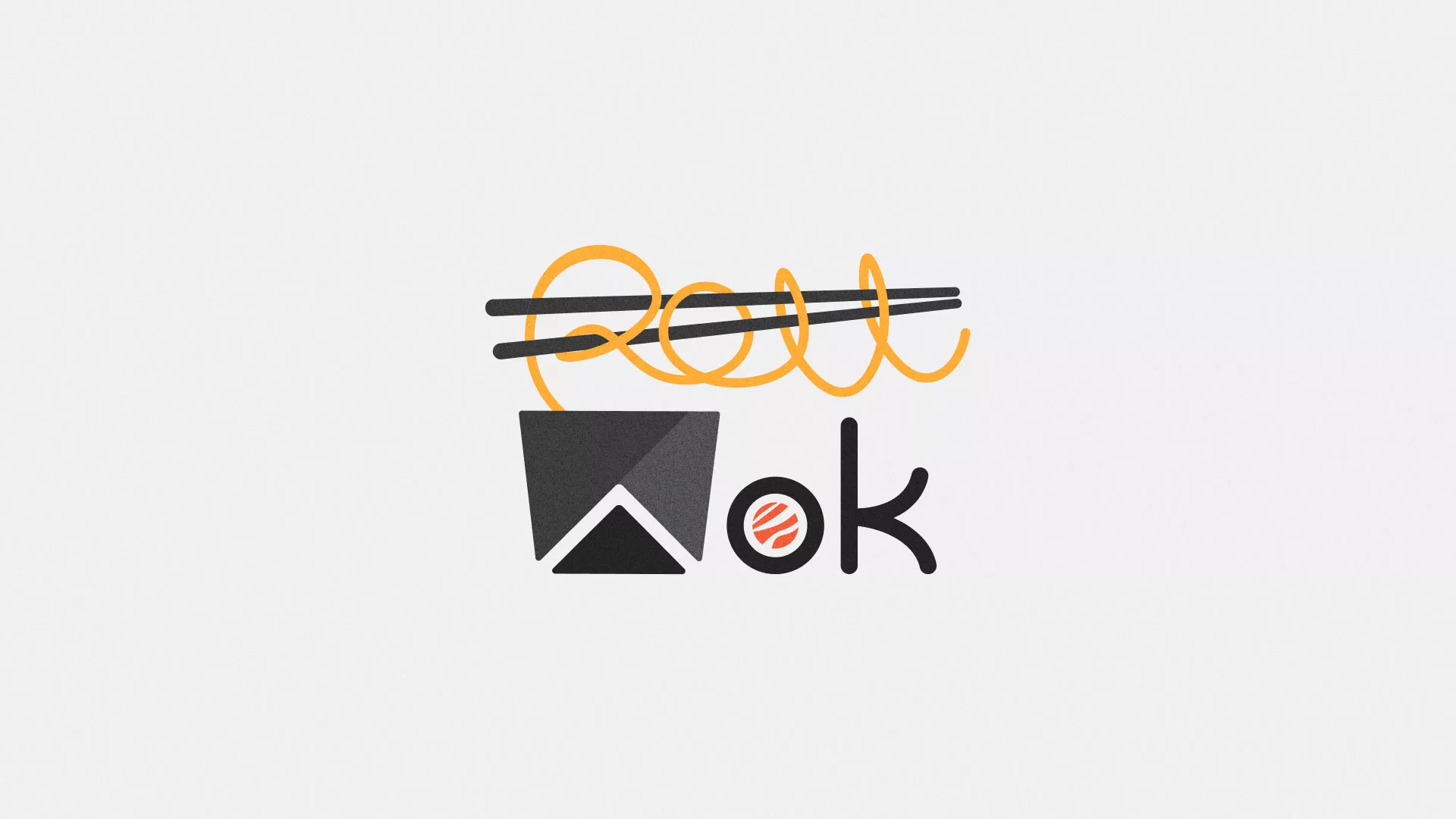 Разработка логотипа в Кодинске для суши-бара «Roll Wok Club» Разработка логотипа в Кодинске для суши-бара «Roll Wok Club»