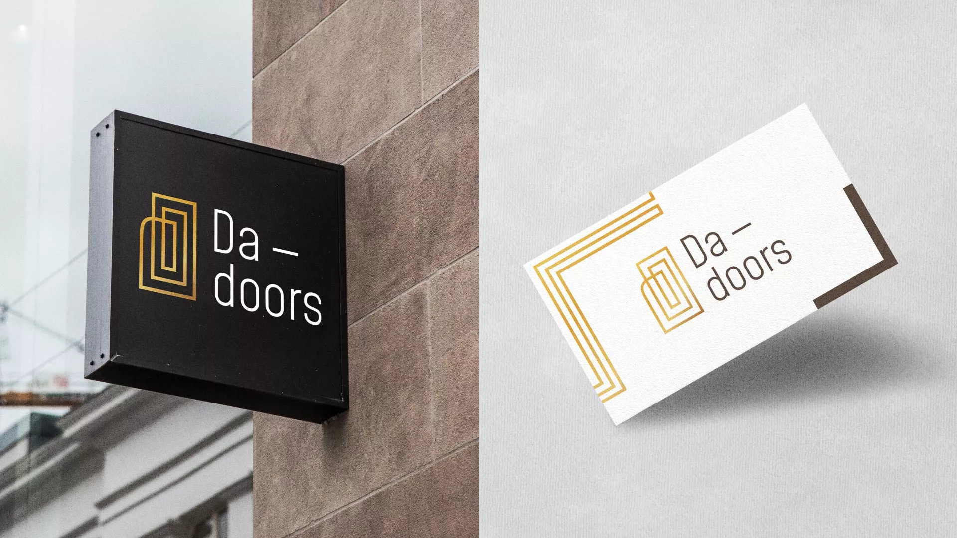 Разработка логотипа для компании «DA-DOORS» в Кодинске